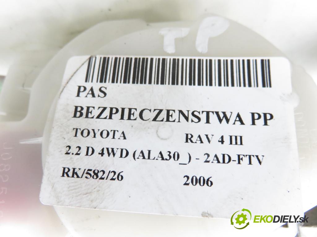 TOYOTA RAV 4 III (_A3_) SUV 2006 100,00 2.2 D 4WD (ALA30_) 136 - 2AD-FTV 2231,00 Držiak bezpečnostný PP 7Q1410P