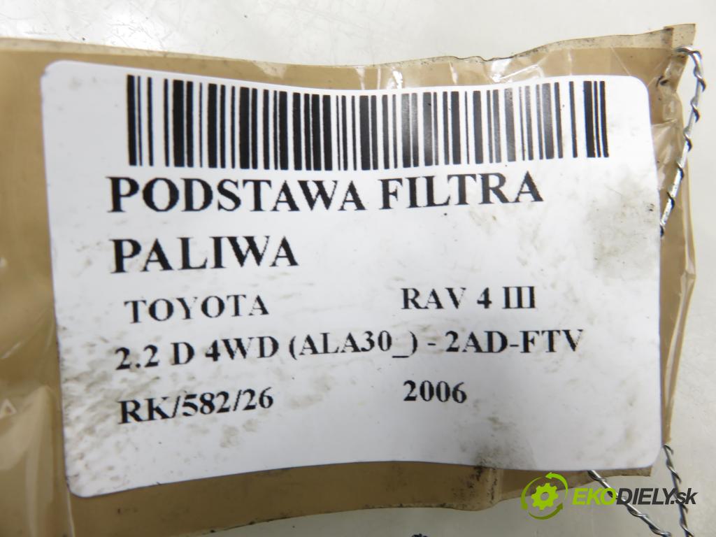 TOYOTA RAV 4 III (_A3_) SUV 2006 100,00 2.2 D 4WD (ALA30_) 136 - 2AD-FTV 2231,00 Obal filtra paliva  (Obal palivového filtra)