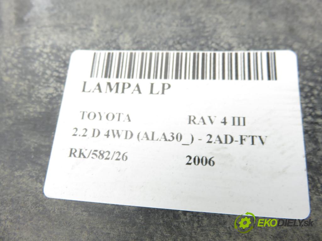 TOYOTA RAV 4 III (_A3_) SUV 2006 100,00 2.2 D 4WD (ALA30_) 136 - 2AD-FTV 2231,00 Svetlo LP