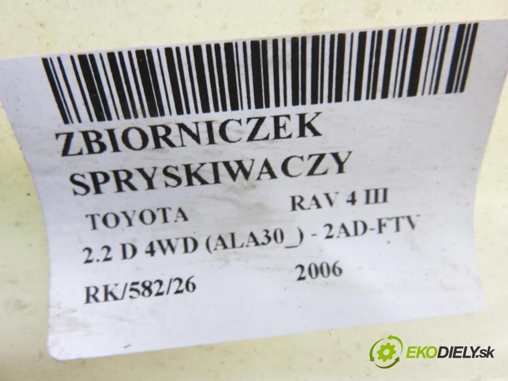 TOYOTA RAV 4 III (_A3_) SUV 2006 100,00 2.2 D 4WD (ALA30_) 136 - 2AD-FTV 2231,00 Nádržka ostrekovačov 060851205 (Kľučka dverí ostatné)