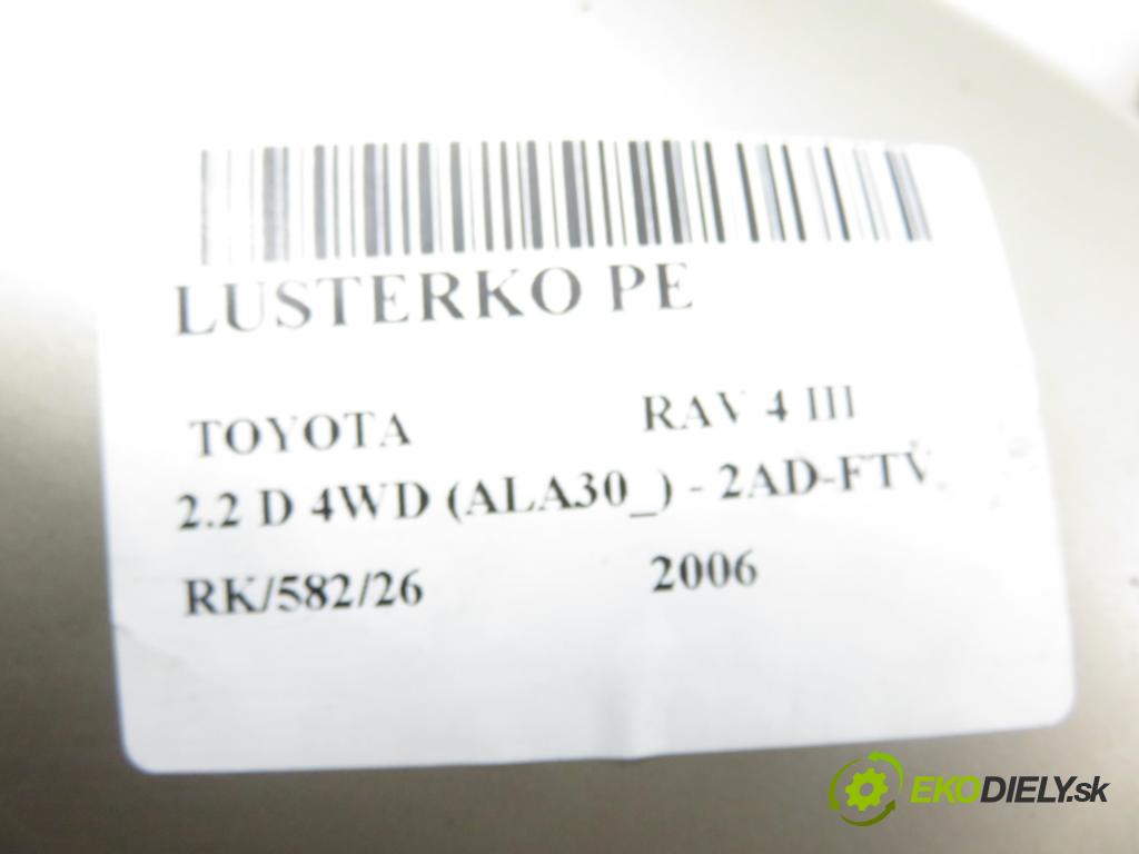 TOYOTA RAV 4 III (_A3_) SUV 2006 100,00 2.2 D 4WD (ALA30_) 136 - 2AD-FTV 2231,00 Spätné zrkadlo
