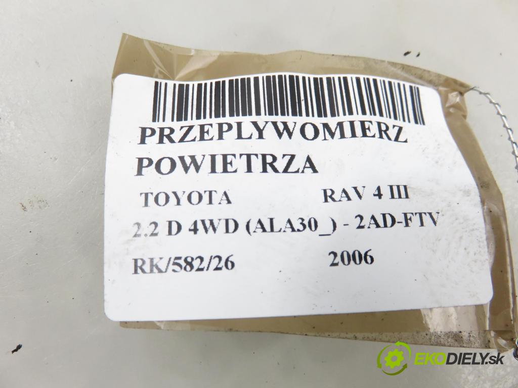 TOYOTA RAV 4 III (_A3_) SUV 2006 100,00 2.2 D 4WD (ALA30_) 136 - 2AD-FTV 2231,00 váha vzduchu vzduchu 2220430010 ; 1974002110