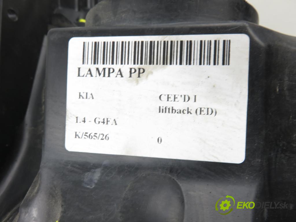 KIA CEE'D liftback (ED) HB 2008 80,00 1.4 16V 109 - G4FA 1396,00 Svetlo PP