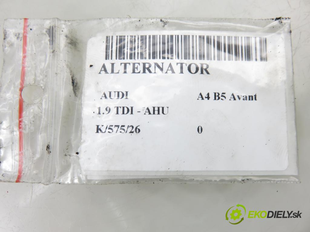 AUDI A4 Avant (8D5, B5) KOMBI 1998 66,00 1.9 TDI - AHU 1896,00 Alternátor 028903028 ; 0123515003 (Alternátor)