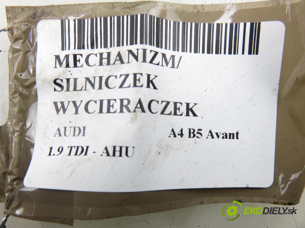AUDI A4 Avant (8D5, B5) KOMBI 1998 66,00 1.9 TDI - AHU 1896,00 MECHANISMUS/ motorek stěračů 8D1955113B ; 0390241132