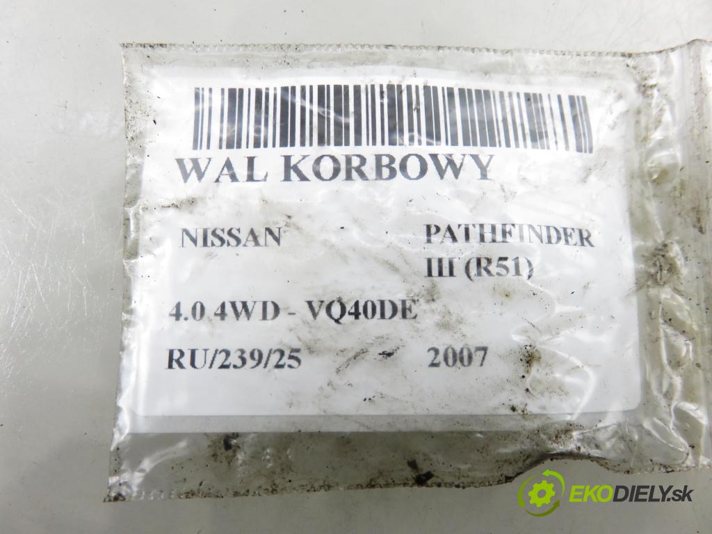 NISSAN PATHFINDER III (R51) TERENOWY 2007 198,00 4.0 4WD 269 - VQ40DE 3954,00 hriadeľ KLIKA: