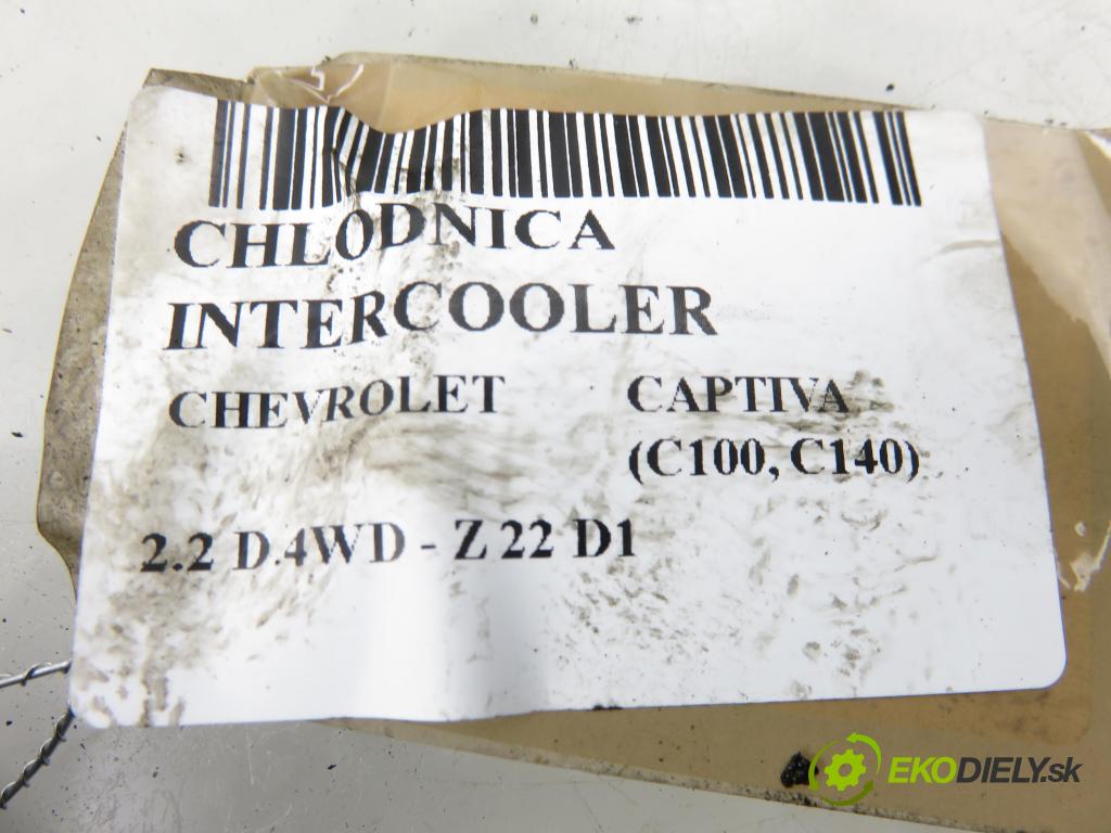 CHEVROLET CAPTIVA (C100, C140) SUV 2011 135,00 2.2 D 4WD 184 - Z 22 D1 2231,00 chladič intercooler 622998