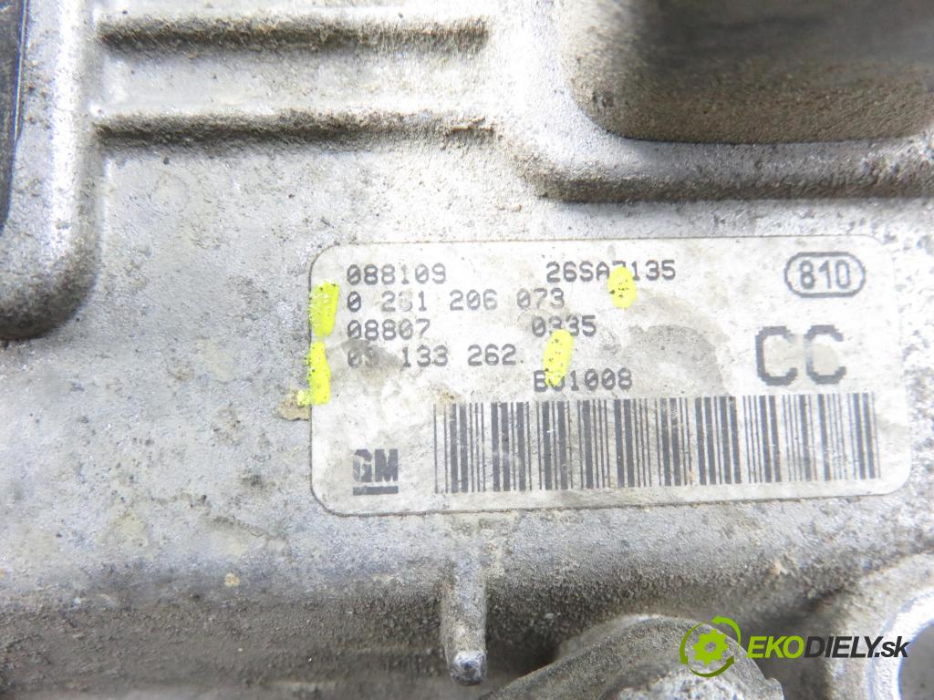 OPEL ASTRA G liftback (T98) HB 2000 55,00 1.2 16V - Z 12 XE 1199,00 řídící jednotka motora 0261206073 ; 09133262