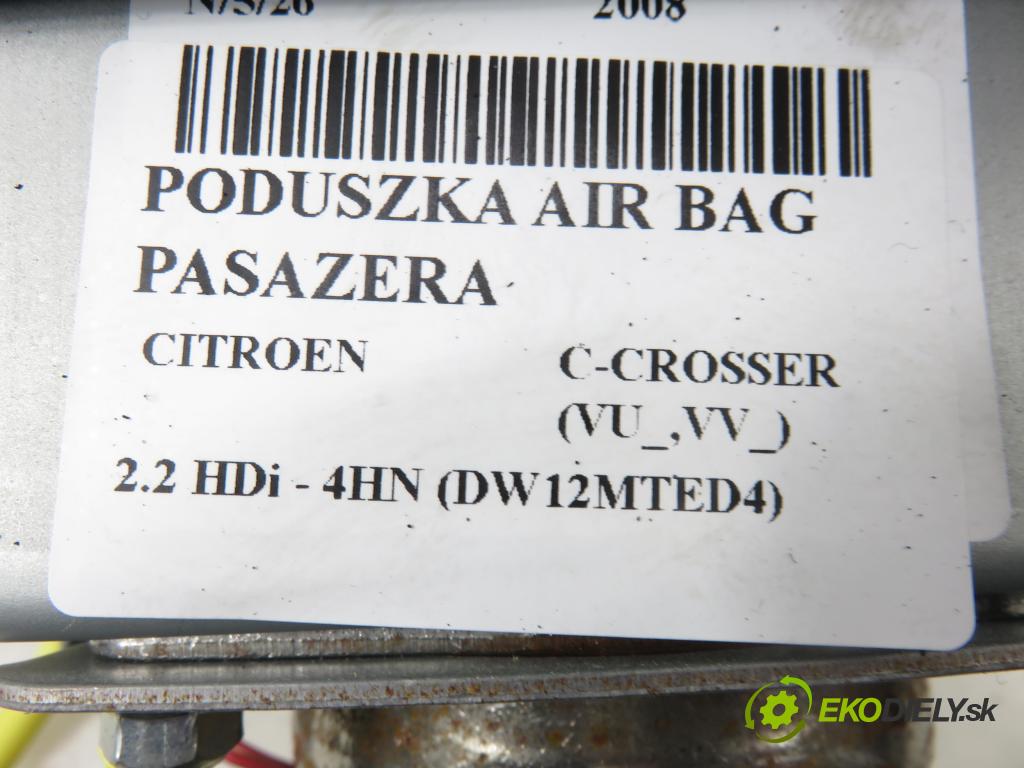 CITROEN C-CROSSER (EP_) SUV 2008 115,00 2.2 HDi 160 - 4HN (DW12MTED4) 2179,00 AirBag air BAG CESTUJÍCÍ: 7030A182XA ; 7030A026