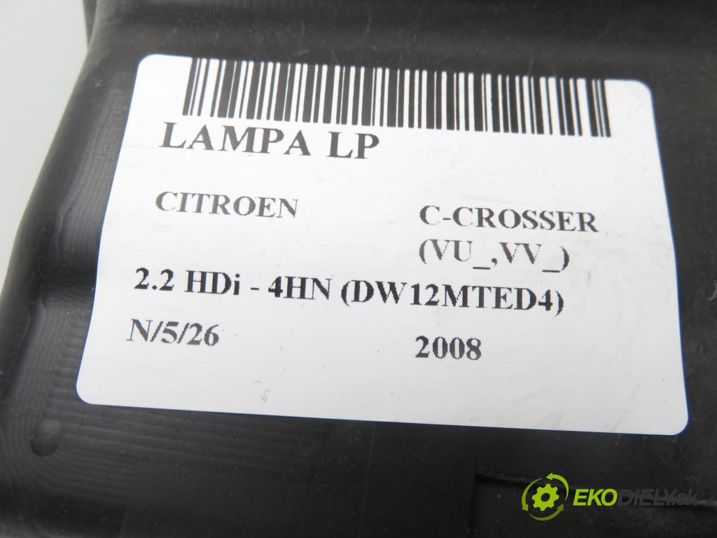 CITROEN C-CROSSER (EP_) SUV 2008 115,00 2.2 HDi 160 - 4HN (DW12MTED4) 2179,00 Svetlo LP