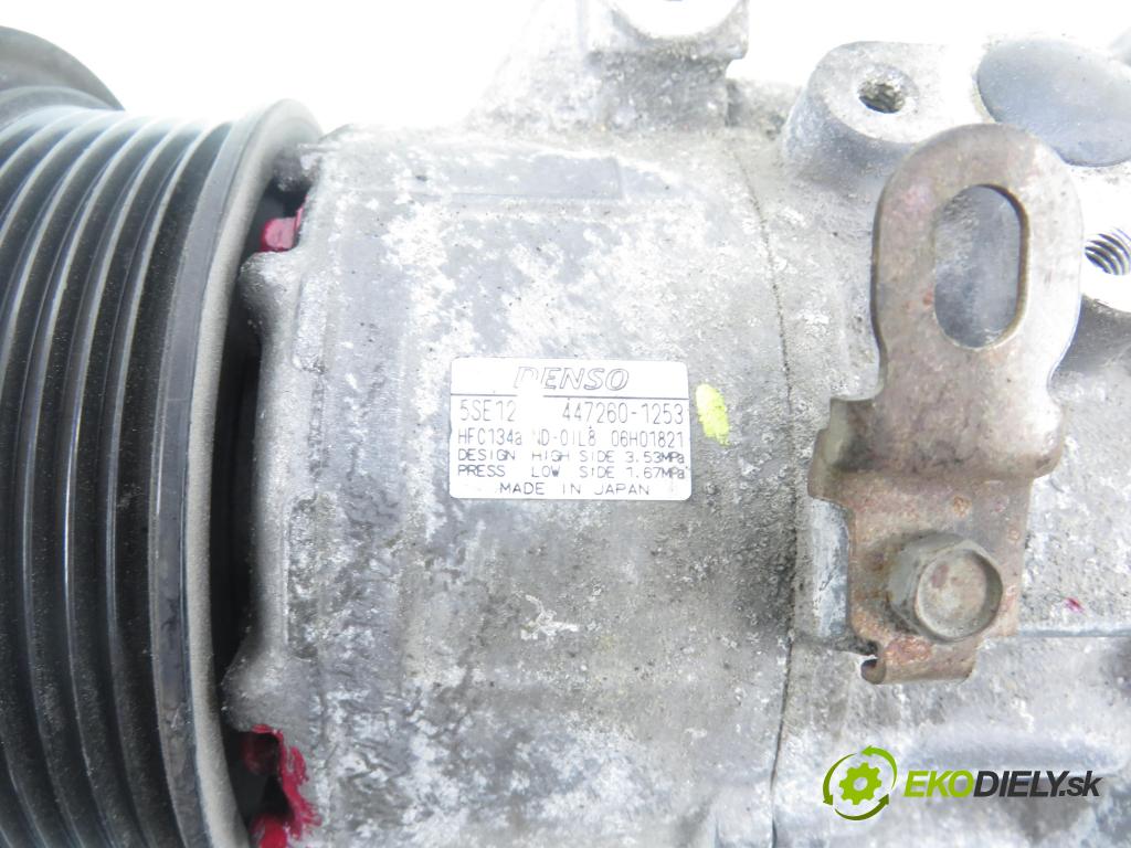 TOYOTA RAV 4 III (_A3_) SUV 2006 100,00 2.2 D 4WD (ALA30_) 136 - 2AD-FTV 2231,00 KOMPRESOR: klimatizácie 4472601253 (Kompresor klimatizácie)