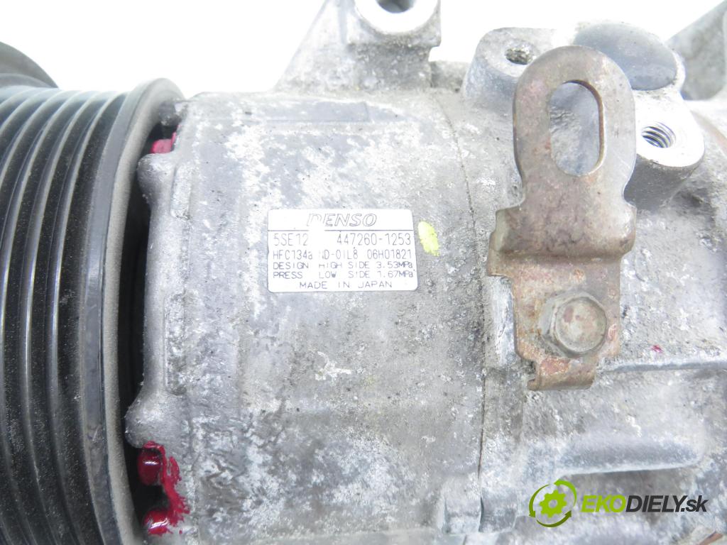 TOYOTA RAV 4 III (_A3_) SUV 2006 100,00 2.2 D 4WD (ALA30_) 136 - 2AD-FTV 2231,00 KOMPRESOR: klimatizácie 4472601253 (Kompresor klimatizácie)