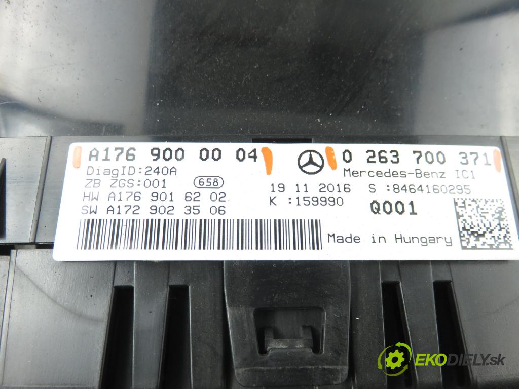 MERCEDES-BENZ KLASA A (W176) HB 2017 66,00 A 160 CDI / d (176.011) 90 - OM 607.951 1461,00 Prístrojovka elektrický A1769000004 ; 0263700371