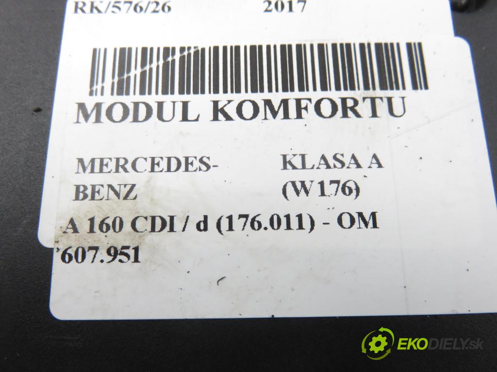 MERCEDES-BENZ KLASA A (W176) HB 2017 66,00 A 160 CDI / d (176.011) 90 - OM 607.951 1461,00 MODUL komfortu A1569007602