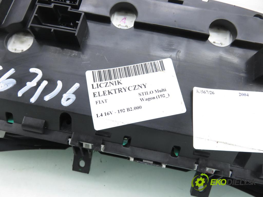 FIAT STILO Multi Wagon (192_) KOMBI 2004 66,00 1.4 16V - 192 B2.000 1368,00 Prístrojovka elektrický 51746761 ; 1FCF10849AAF