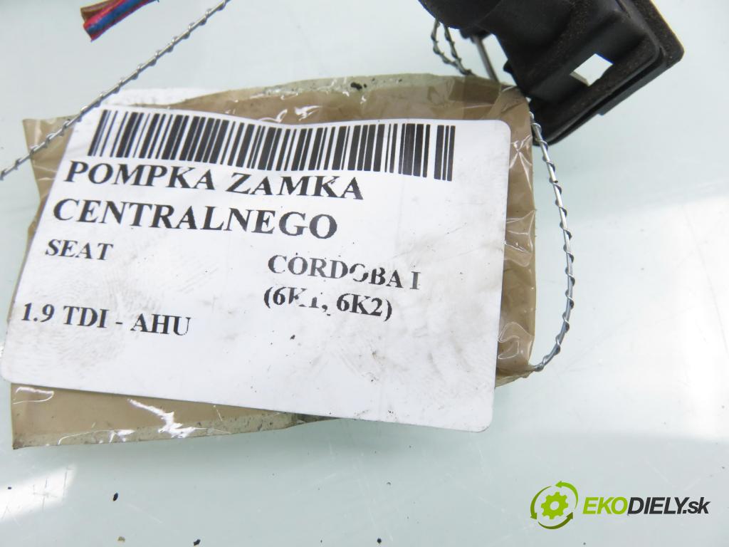 SEAT CORDOBA (6K1, 6K2) SEDAN 1997 66,00 1.9 TDI - AHU 90 1896,00 pumpa zámku centrálneho 1L0862257A