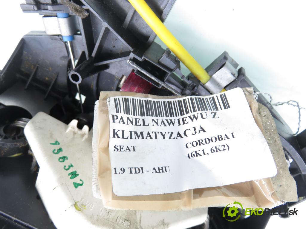 SEAT CORDOBA (6K1, 6K2) SEDAN 1997 66,00 1.9 TDI - AHU 90 1896,00 Panel topení KLIMATIZACE: 1H0819045C ; 1H0820045C