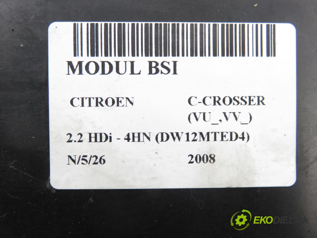 CITROEN C-CROSSER (EP_) SUV 2008 115,00 2.2 HDi 160 - 4HN (DW12MTED4) 2179,00 MODUL BSI 8637A320