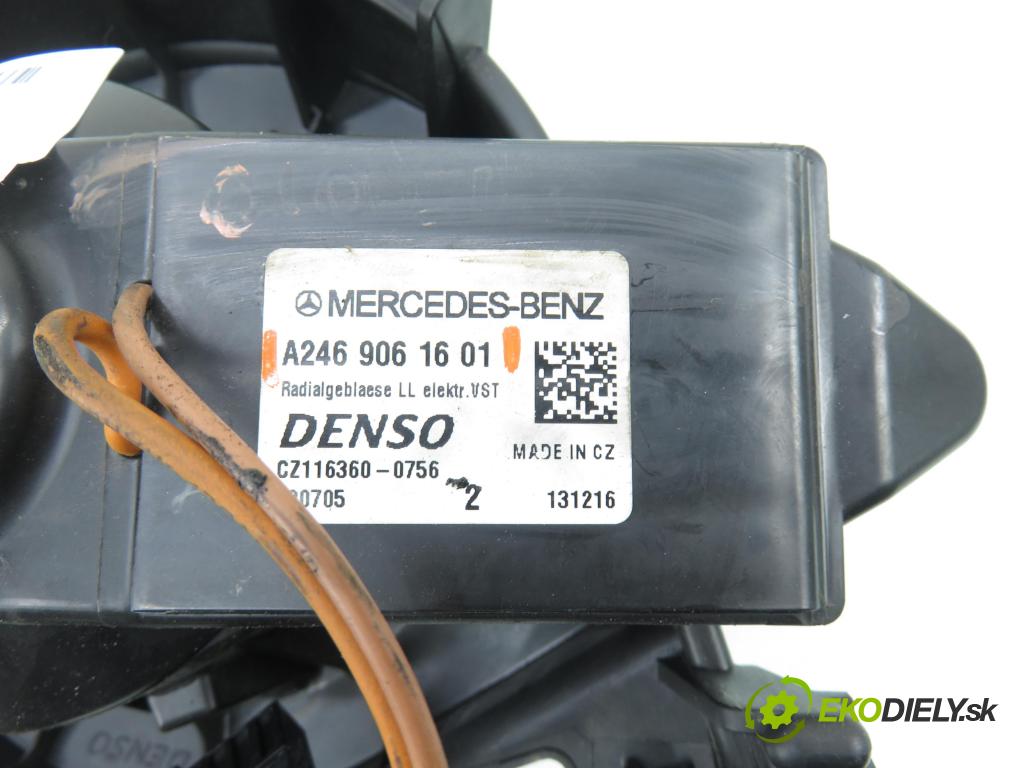 MERCEDES-BENZ KLASA A (W176) HB 2017 66,00 A 160 CDI / d (176.011) 90 - OM 607.951 1461,00 ventilátor větráku 2469061601