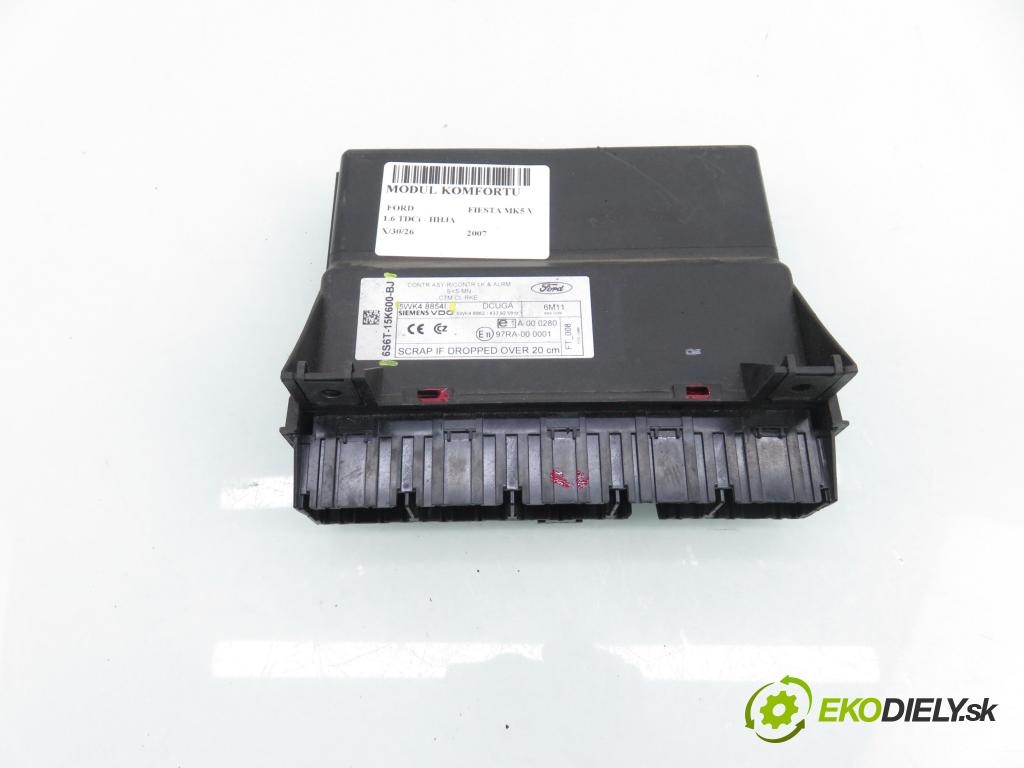 FORD FIESTA V (JH_, JD_) HB 2007 66,00 1.6 TDCi - HHJA 1560,00 MODUL komfortu 6S6T15K600BJ ; 5WK488541