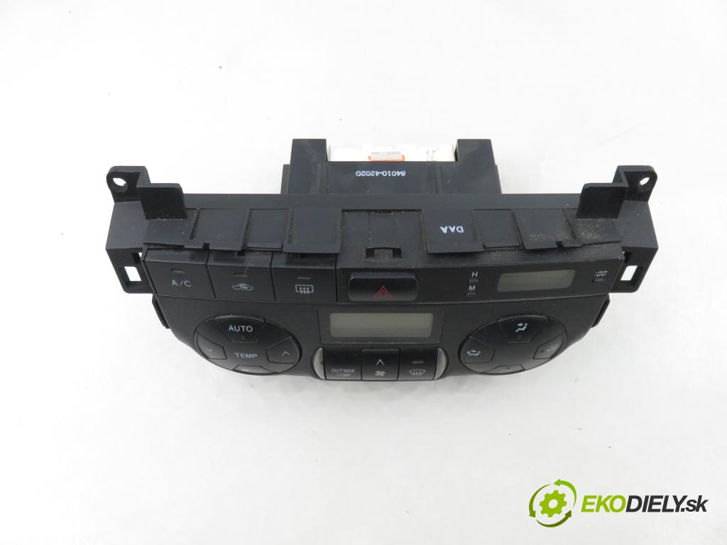 TOYOTA RAV 4 II (_A2_) SUV 2005 110,00 2.0 4WD 150 - 1AZ-FE 1998,00 Panel kúrenia KLIMATRONIK 8865042160 ; 1773007721
