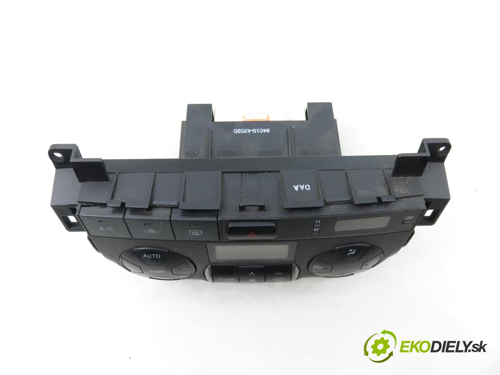 TOYOTA RAV 4 II (_A2_) SUV 2005 110,00 2.0 4WD 150 - 1AZ-FE 1998,00 Panel kúrenia KLIMATRONIK 8865042160 ; 1773007721