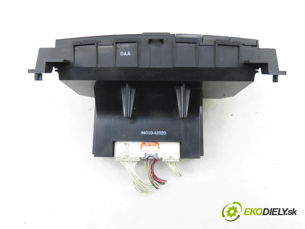 TOYOTA RAV 4 II (_A2_) SUV 2005 110,00 2.0 4WD 150 - 1AZ-FE 1998,00 Panel kúrenia KLIMATRONIK 8865042160 ; 1773007721
