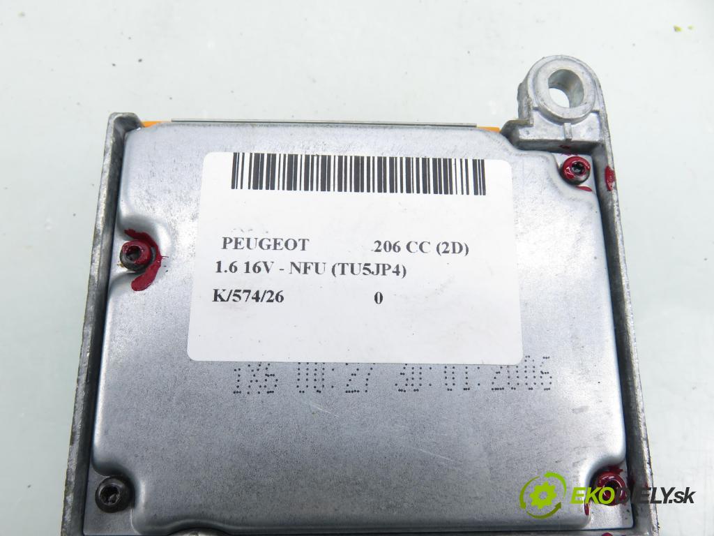 PEUGEOT 206 CC (2D) CABRIO 2006 80,00 1.6 16V - NFU 1587,00 MODUL air BAG 9658285180 ; 602327200
