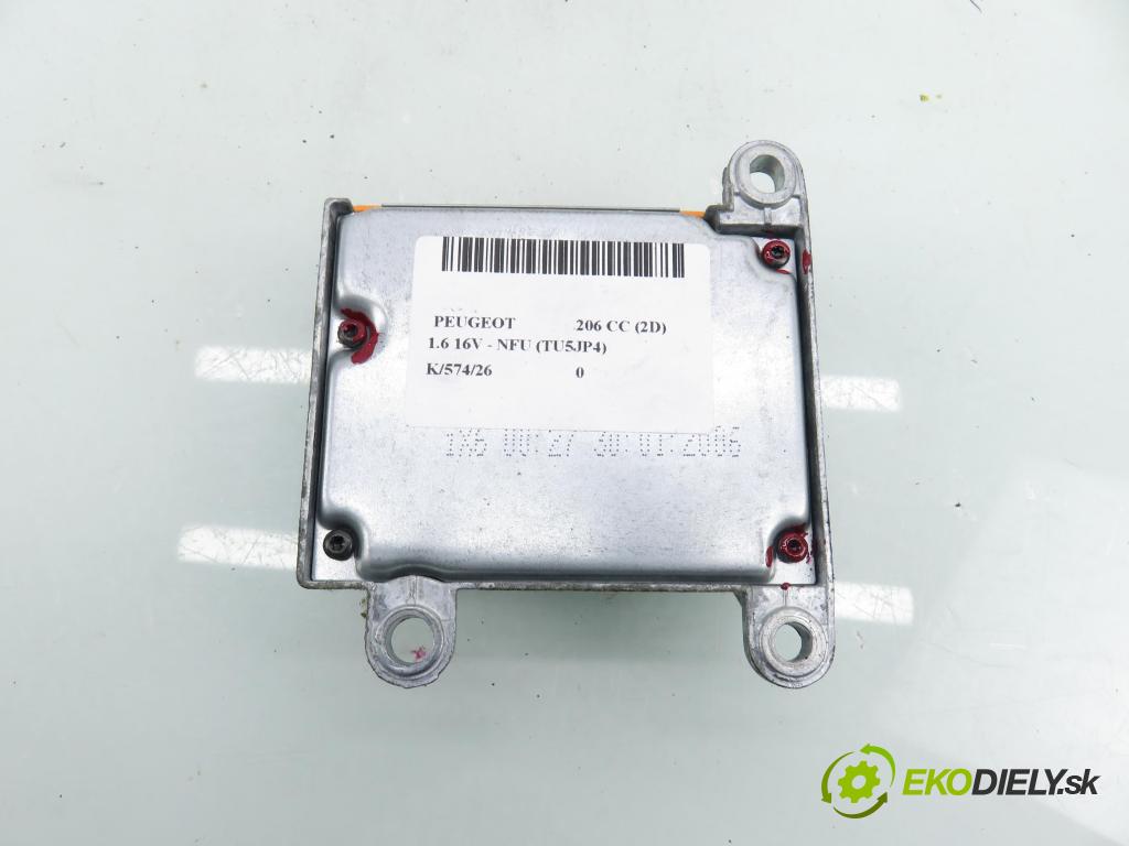 PEUGEOT 206 CC (2D) CABRIO 2006 80,00 1.6 16V - NFU 1587,00 MODUL air BAG 9658285180 ; 602327200