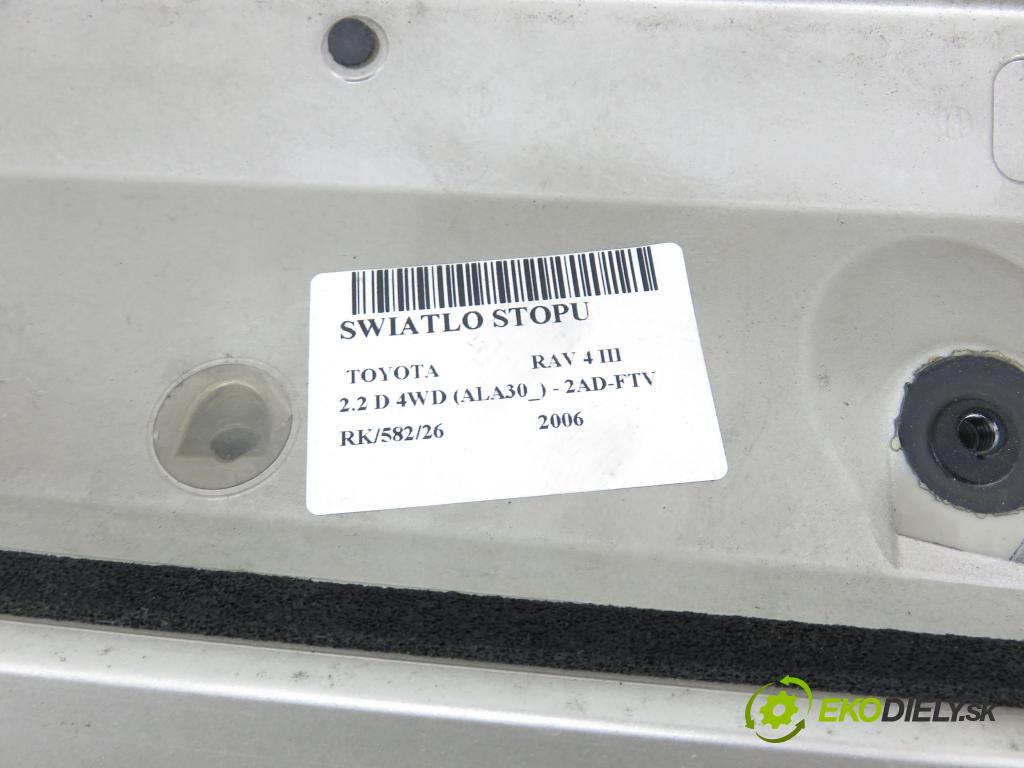 TOYOTA RAV 4 III (_A3_) SUV 2006 100,00 2.2 D 4WD (ALA30_) 136 - 2AD-FTV 2231,00 svetlo bŕzd 7608542040