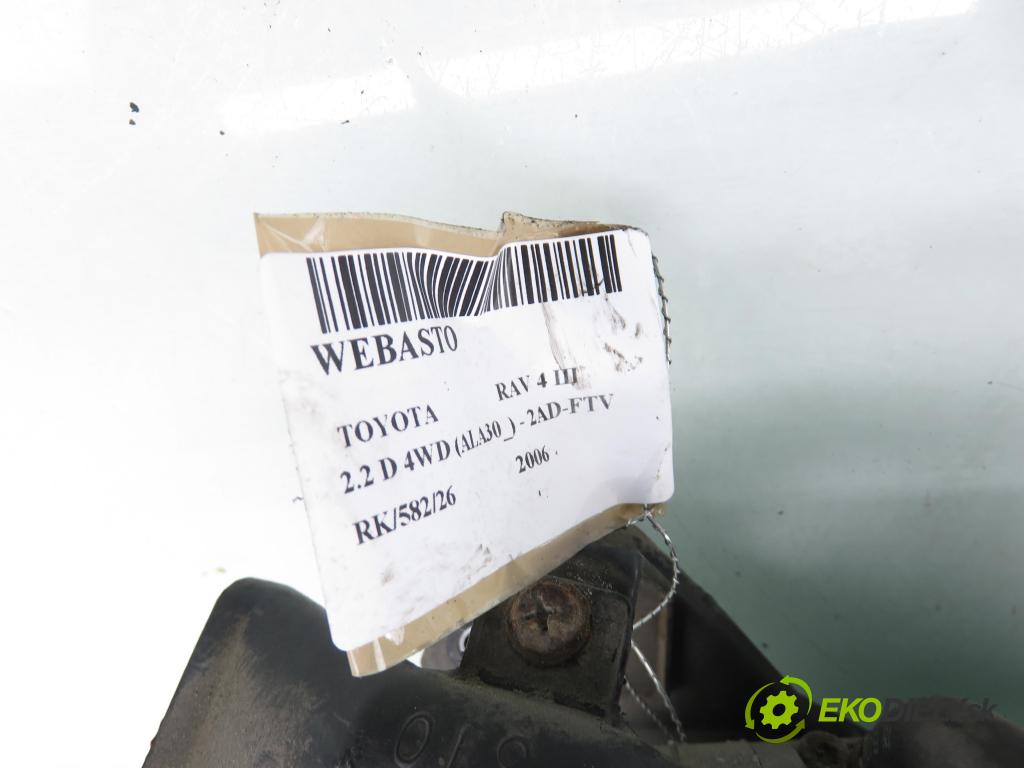 TOYOTA RAV 4 III (_A3_) SUV 2006 100,00 2.2 D 4WD (ALA30_) 136 - 2AD-FTV 2231,00 Webasto D5ZH ; 25228205 (Webasto (nezávislé kúrenie))