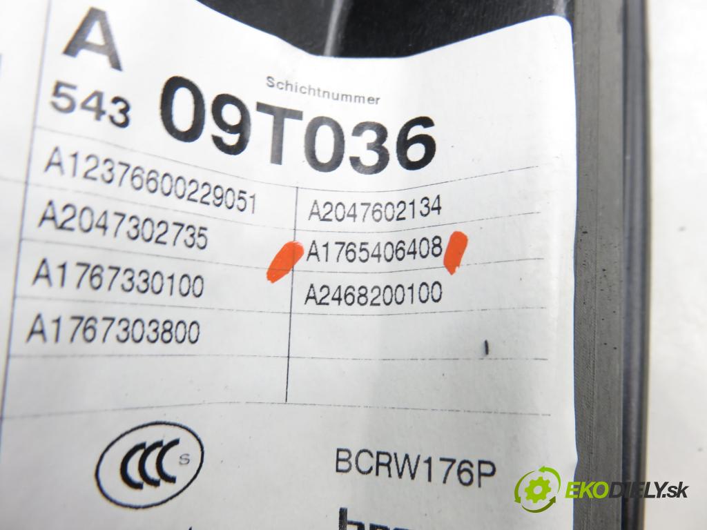 MERCEDES-BENZ KLASA A (W176) HB 2017 66,00 A 160 CDI / d (176.011) 90 - OM 607.951 1461,00 mechanismus oken LTE A1765406408