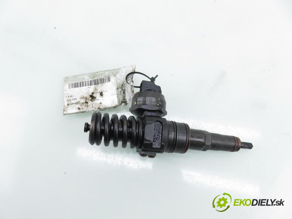 VW SHARAN (7M8, 7M9, 7M6) VAN 2003 96,00 1.9 TDI PD 130 - ASZ 1896,00 Vstrekovač 038130073BA ; 0414720216 (Vstrekovač paliva)