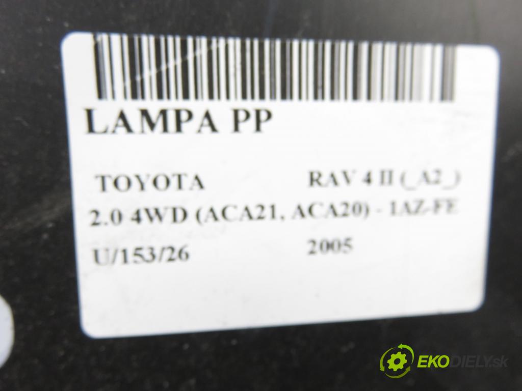 TOYOTA RAV 4 II (_A2_) SUV 2005 110,00 2.0 4WD 150 - 1AZ-FE 1998,00 Svetlo PP
