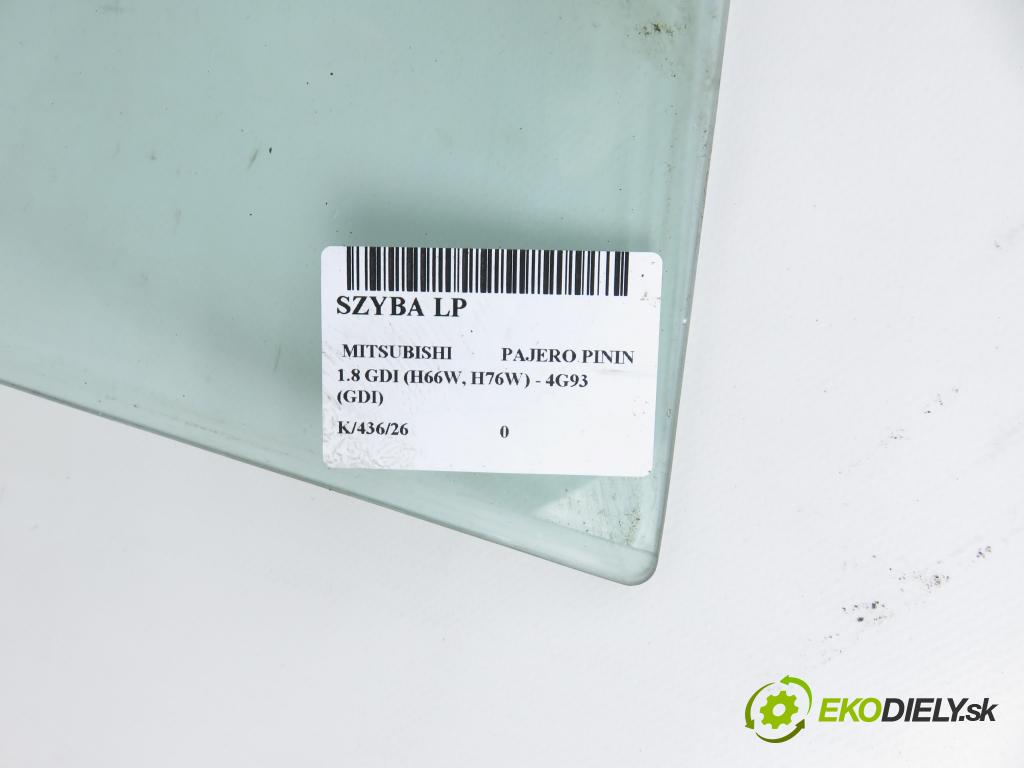 MITSUBISHI PAJERO PININ (H6_W, H7_W) SUV 2001 88,00 1.8 GDI (H66W, H76W) - 4G93 (GDI) 1834,00 Okno LP