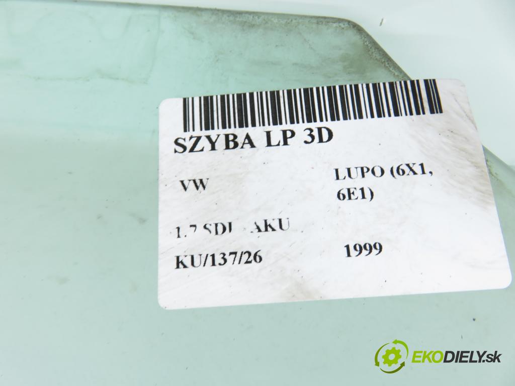 VW LUPO (6X1, 6E1) HB 1999 44,00 1.7 SDI - AKU 1716,00 Okno LP 3D 