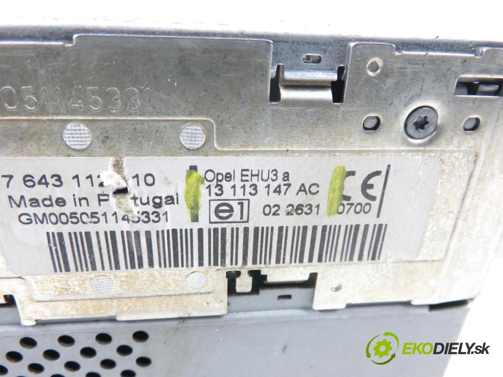 OPEL VECTRA C GTS (Z02) LIFTBACK 2005 114,00 2.2 direct 155 - Z 22 YH 2198,00 RADIO CD 13113147AC