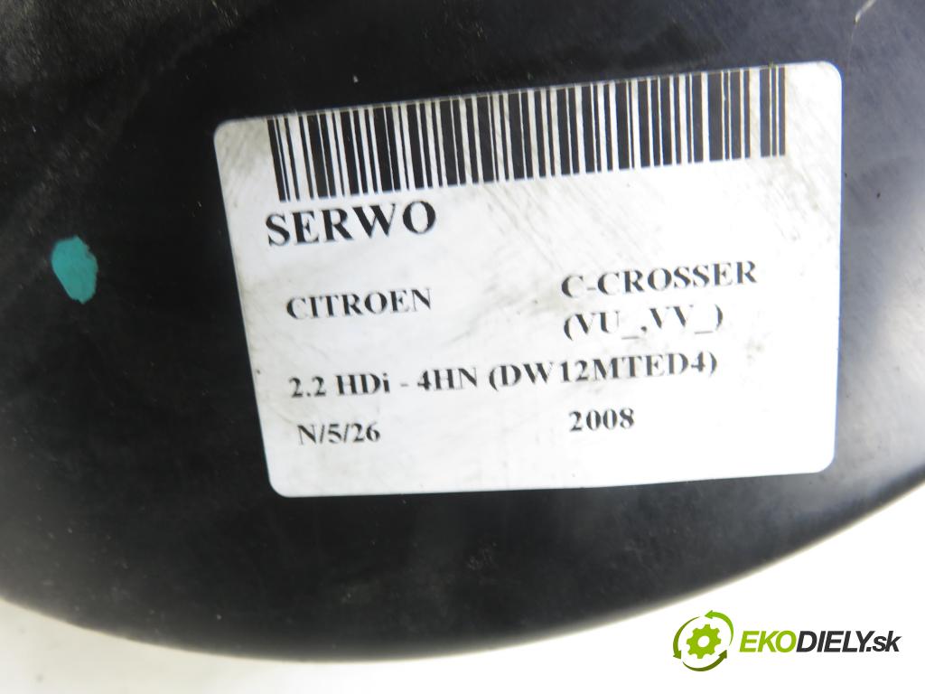 CITROEN C-CROSSER (EP_) SUV 2008 115,00 2.2 HDi 160 - 4HN (DW12MTED4) 2179,00 Posilovač 4680A026 ; 06277760314 (Servočerpadlo)