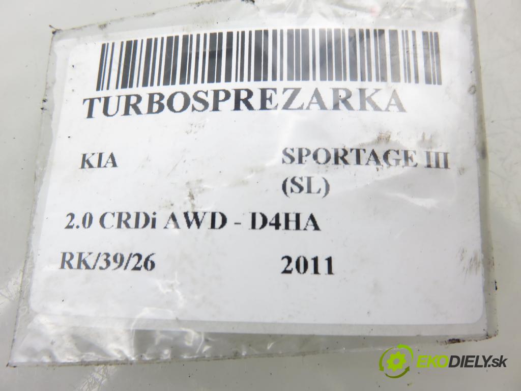 KIA SPORTAGE (SL) SUV 2011 100,00 2.0 CRDi AWD 136 - D4HA 1995,00 Turbodúchadlo 282312F300 (Turbodúchadlo (kompletné))