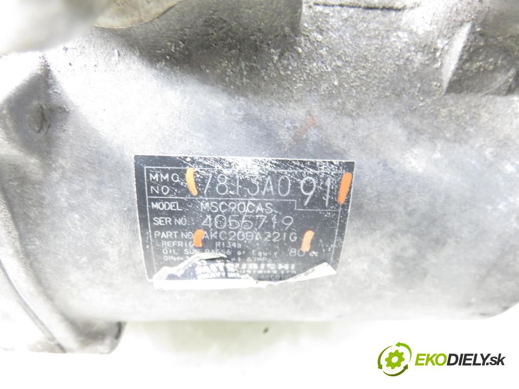 CITROEN C-CROSSER (EP_) SUV 2008 115,00 2.2 HDi 160 - 4HN (DW12MTED4) 2179,00 KOMPRESOR: klimatizácie 7813A091 ; AKC200A221G (Kompresor klimatizácie)