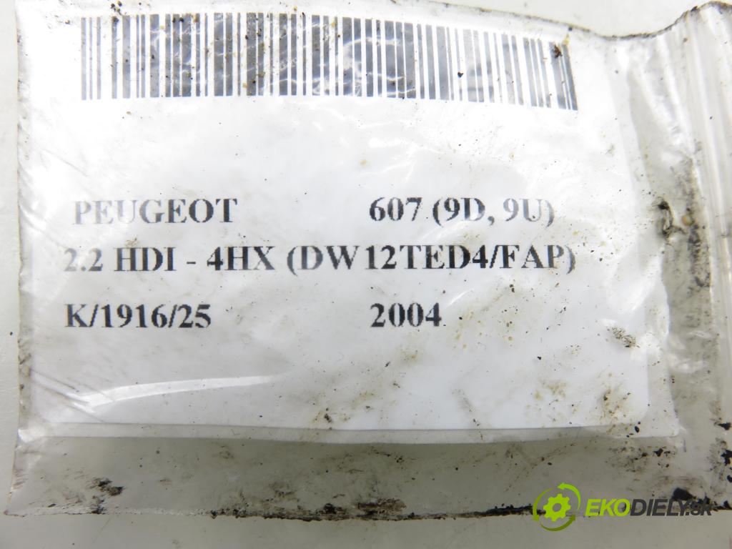 PEUGEOT 607 (9D, 9U) SEDAN 2004 98,00 2.2 HDI - 4HX (DW12TED4/FAP) 2179,00 vstrekovač 9653344880 ; 0445110036 (Vstrekovač paliva)