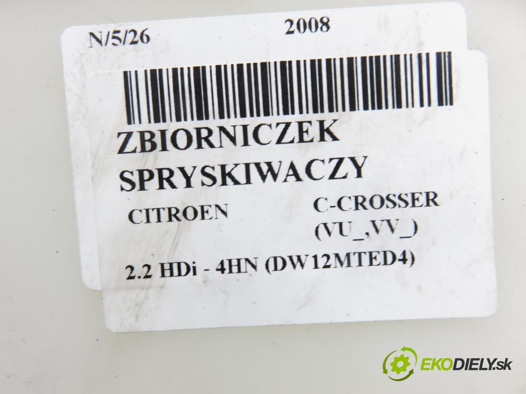 CITROEN C-CROSSER (EP_) SUV 2008 115,00 2.2 HDi 160 - 4HN (DW12MTED4) 2179,00 Nádržka ostrekovačov  (Kľučka dverí ostatné)