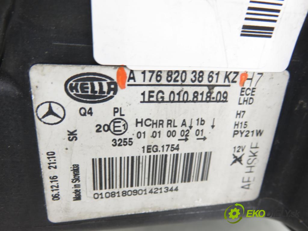 MERCEDES-BENZ KLASA A (W176) HB 2017 66,00 A 160 CDI / d (176.011) 90 - OM 607.951 1461,00 Svetlo LP A1768203861KZ