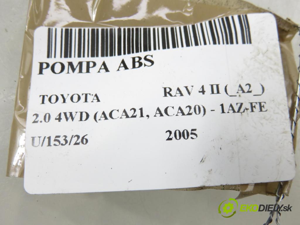 TOYOTA RAV 4 II (_A2_) SUV 2005 110,00 2.0 4WD 150 - 1AZ-FE 1998,00 Pumpa ABS 4454042020 ; 8954142120 ; 1338007430 (Pumpa ABS)