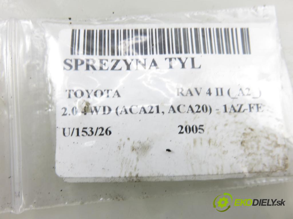 TOYOTA RAV 4 II (_A2_) SUV 2005 110,00 2.0 4WD 150 - 1AZ-FE 1998,00 Pružina zadné