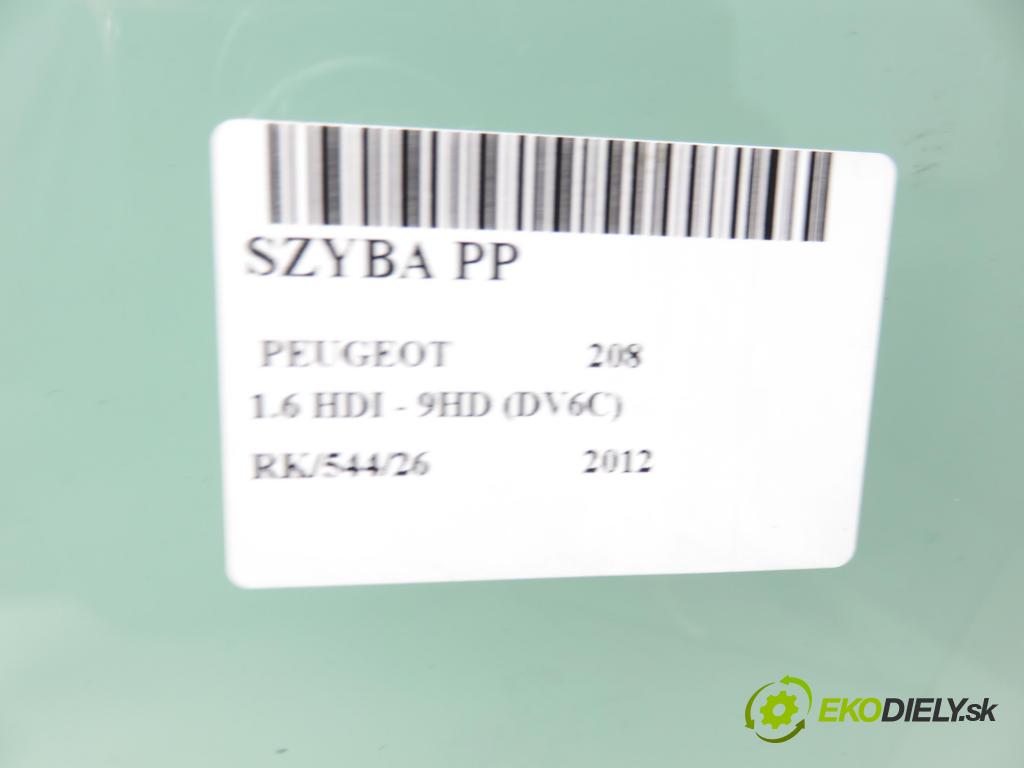 PEUGEOT 208 I (CA_, CC_) HB 2012 84,00 9HD (DV6C) 1560,00 Okno PP