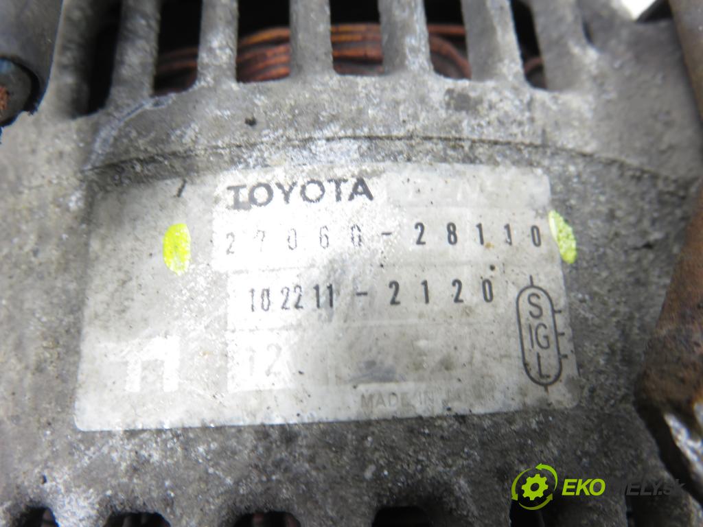 TOYOTA RAV 4 II (_A2_) SUV 2005 110,00 2.0 4WD 150 - 1AZ-FE 1998,00 Alternátor 2706028110 (Alternátor)