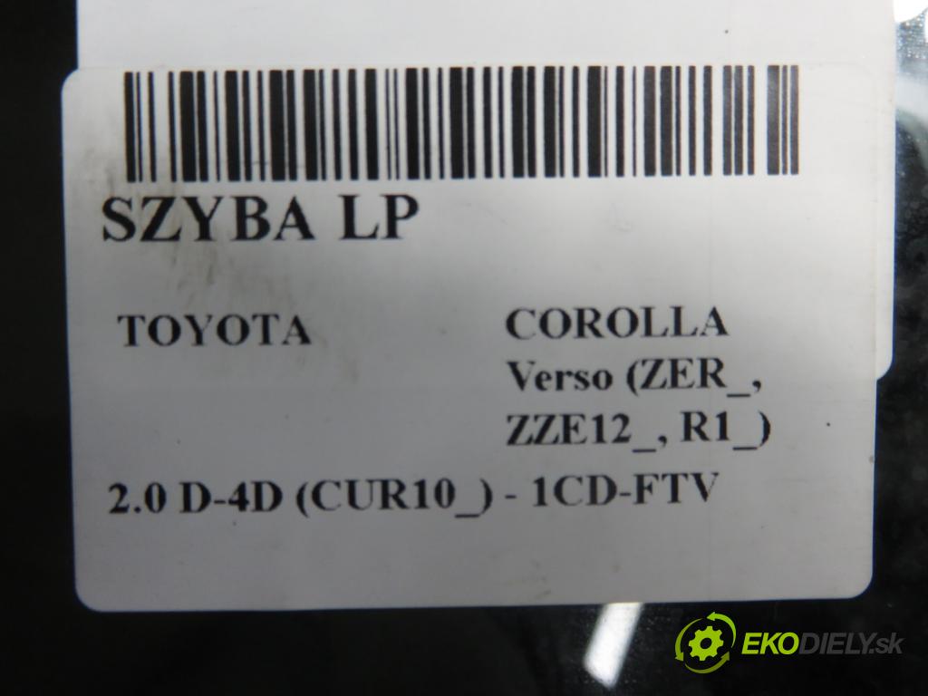 TOYOTA COROLLA Verso (ZER_, ZZE12_, R1_) VAN 2004 85,00 2.0 D-4D (CUR10_) - 1CD-FTV 1995,00 Okno LP