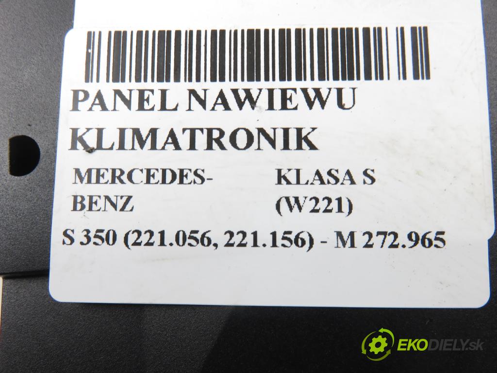 MERCEDES-BENZ KLASA S (W221) SEDAN 2008 200,00 S 350 (221.056, 221.156) - M 272.965 3498,00 Panel kúrenia KLIMATRONIK A2218704958