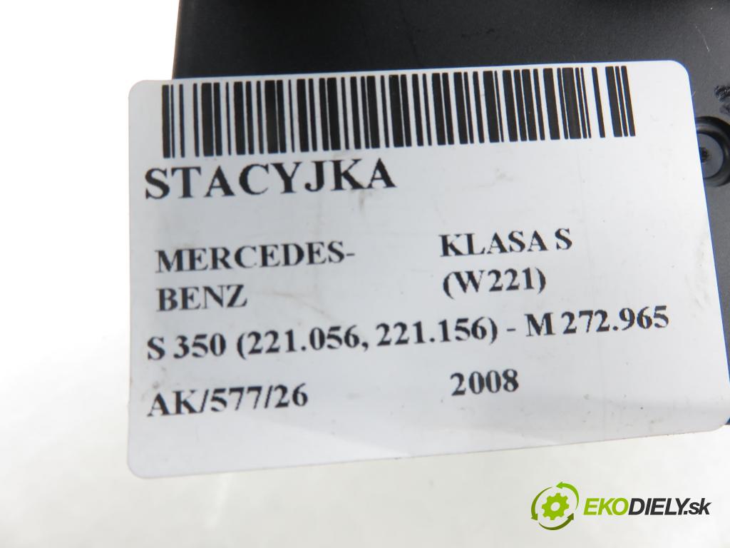MERCEDES-BENZ KLASA S (W221) SEDAN 2008 200,00 S 350 (221.056, 221.156) - M 272.965 3498,00 spinačka A2215451108 (Spínacia skrinka)